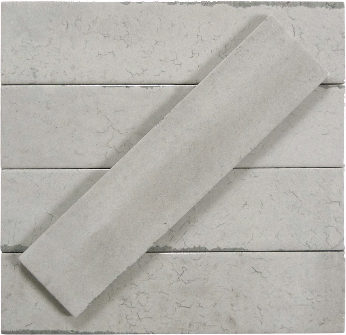 Portland Collection Tile Portland Brick Grey 2x10 Glossy Porcelain Tile | Oasis Tile