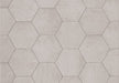 Portland Hexagon Grey 9x10 Matte Porcelain Tile Euro Glass