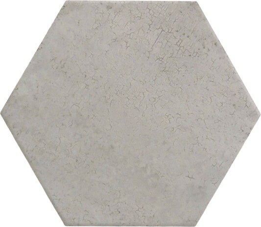 Portland Hexagon Grey 9x10 Matte Porcelain Tile Euro Glass