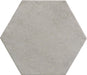 Portland Hexagon Grey 9x10 Matte Porcelain Tile Euro Glass