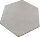 Portland Hexagon Grey 9x10 Matte Porcelain Tile Euro Glass