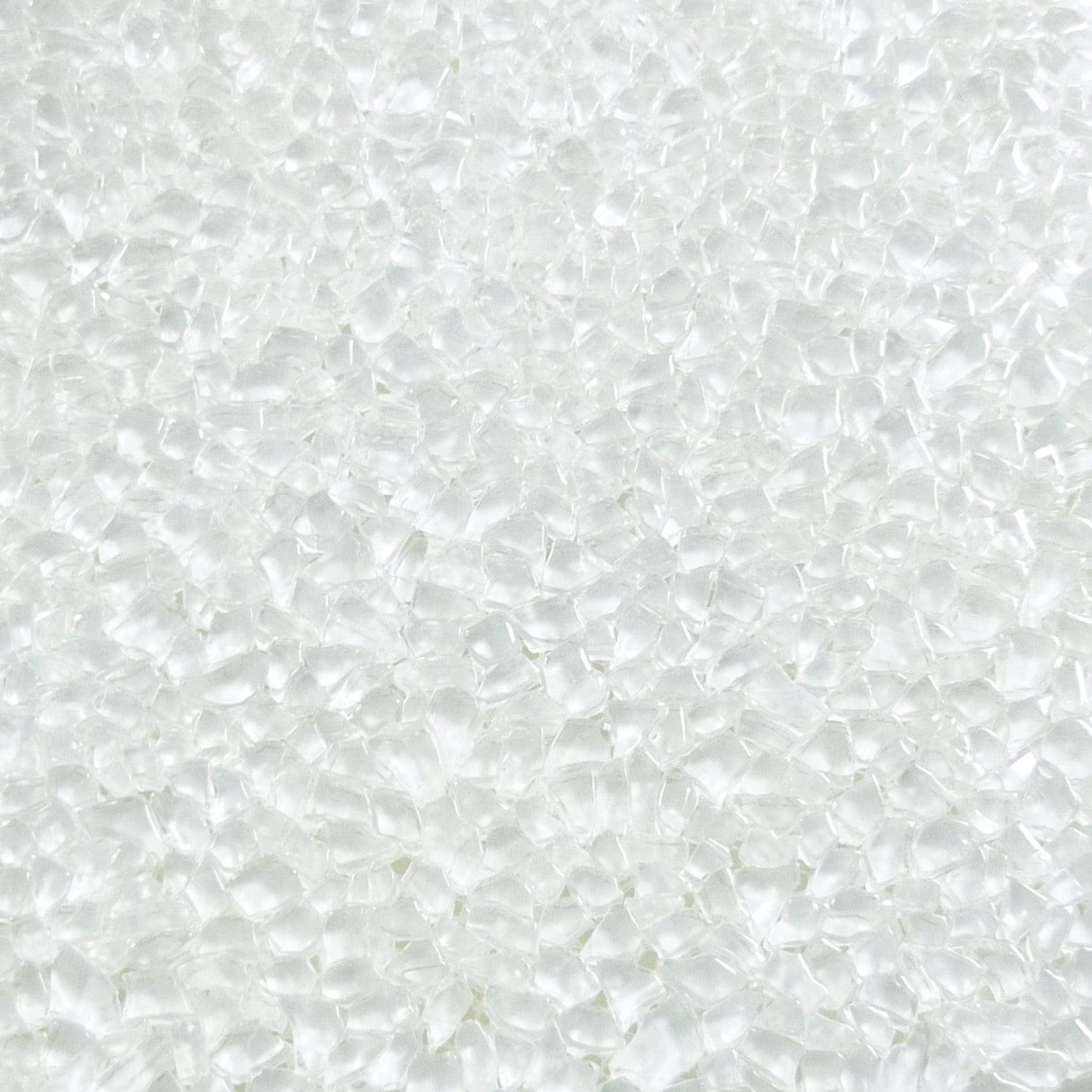 Bright White Raindrop Glossy Glass Tile Euro Glass