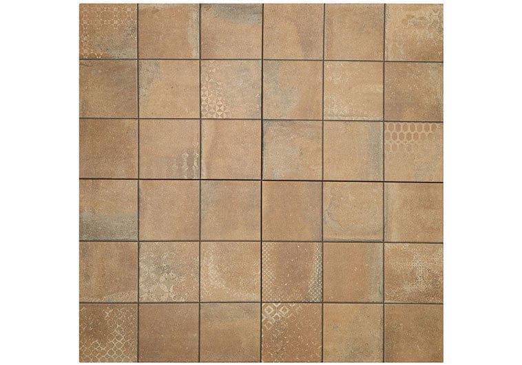 Quinta Cotto-D Rusty Brown 18x18 Matte Porcelain Tile Euro Glass