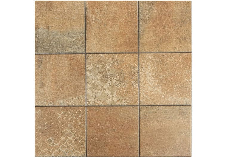 Quinta Cotto-D Rusty Brown 18x18 Matte Porcelain Tile Euro Glass