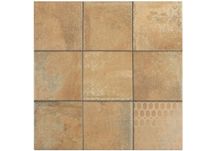 Quinta Cotto-D Rusty Brown 18x18 Matte Porcelain Tile Euro Glass