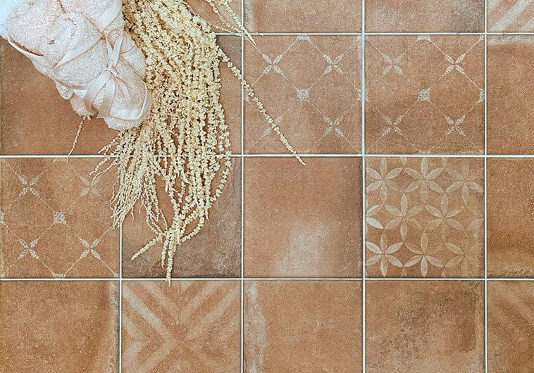 Quinta Cotto-D Rusty Brown 18x18 Matte Porcelain Tile Euro Glass