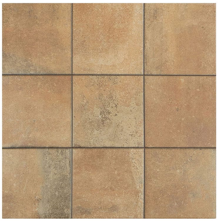 Quinta Cotto Rusty Brown 18x18 Matte Porcelain Tile Euro Glass