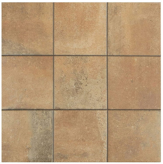 Quinta Cotto Rusty Brown 18x18 Matte Porcelain Tile Euro Glass