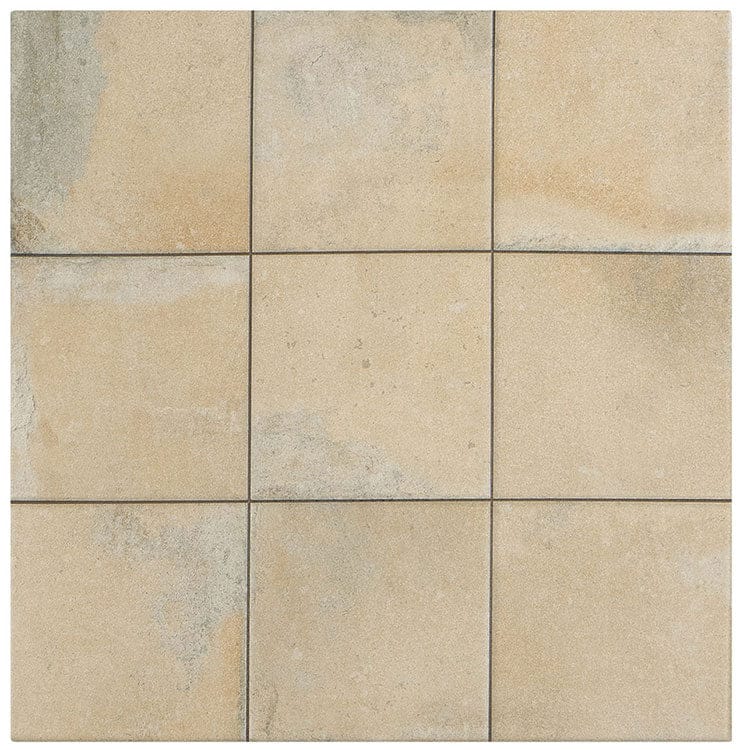Quinta Terra Beige 18x18 Matte Porcelain Tile Euro Glass