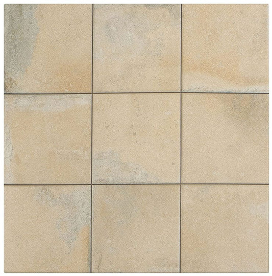 Quinta Terra Beige 18x18 Matte Porcelain Tile Euro Glass