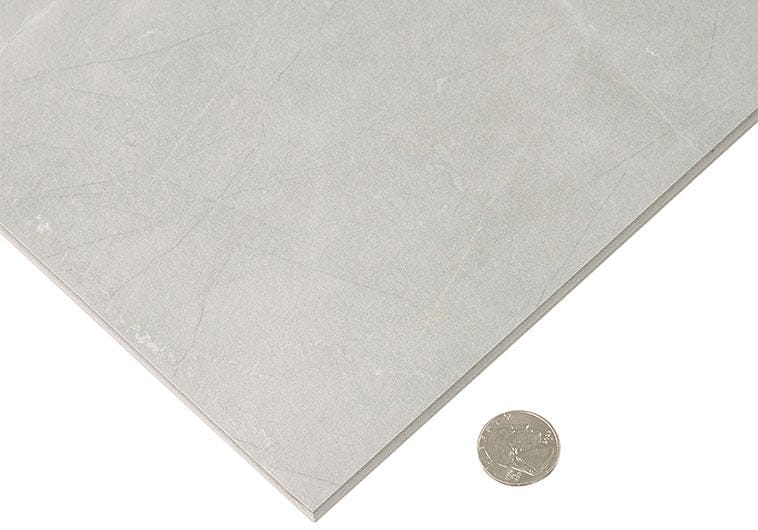 Renaissance 	Amani Grey 12x12 Polished Porcelain Tile Euro Glass