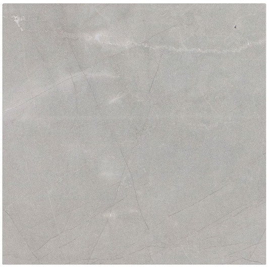 Renaissance 	Amani Grey 12x12 Polished Porcelain Tile Euro Glass