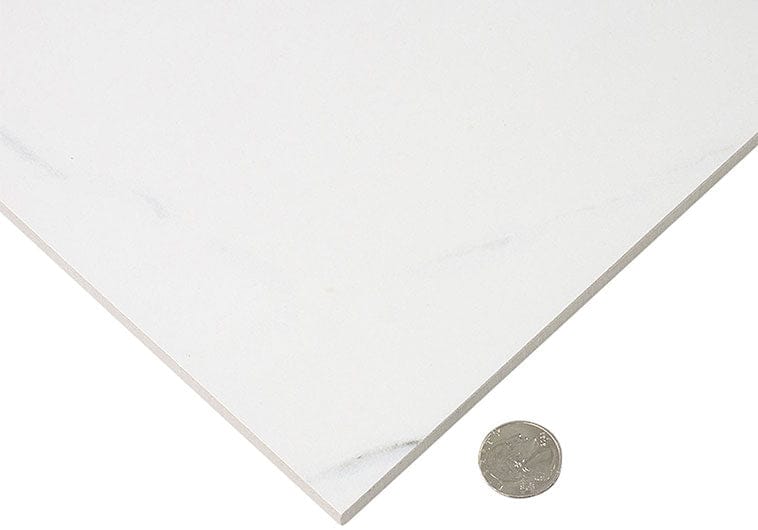 Renaissance 	Calacatta White 12x12 Matte Porcelain Tile Euro Glass