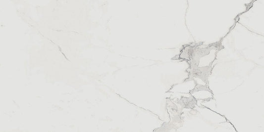 Renaissance	Calacatta White 24x48 Matte Porcelain Tile Euro Glass