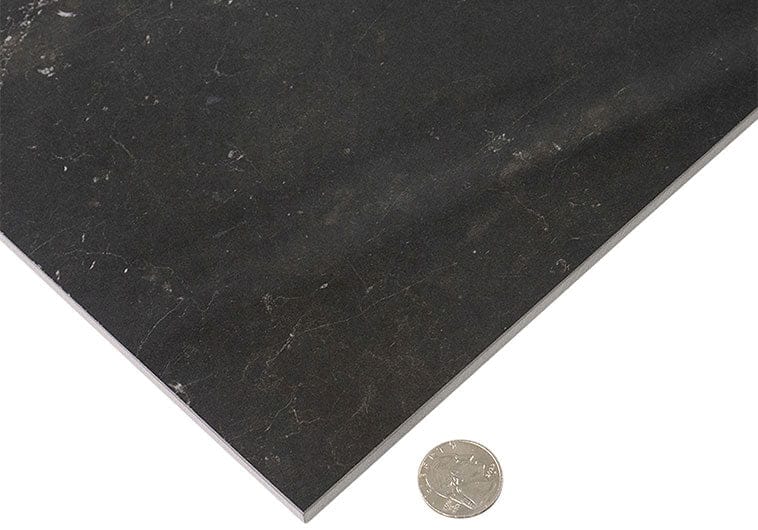 Renaissance 	Nero Marquina 12x12 Polished Porcelain Tile Euro Glass