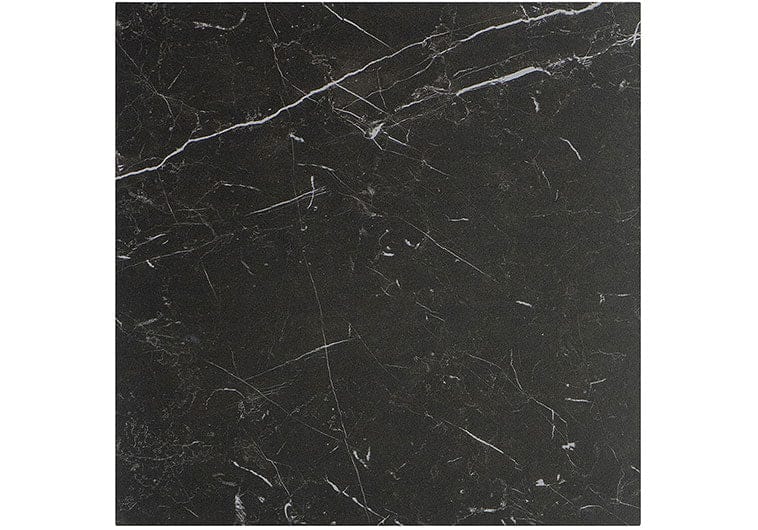 Renaissance 	Nero Marquina Black  12x12 Matte Porcelain Tile Euro Glass