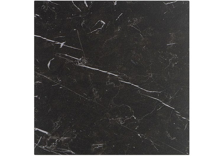 Renaissance 	Nero Marquina Black  12x12 Matte Porcelain Tile Euro Glass