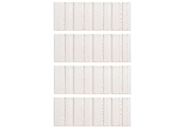 Sarmento Arden 3x8 Linear Deco Glossy Porcelain Tile Euro Glass