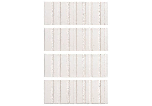 Sarmento Arden 3x8 Linear Deco Glossy Porcelain Tile Euro Glass