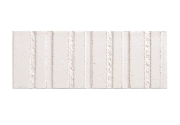 Sarmento Arden 3x8 Linear Deco Glossy Porcelain Tile Euro Glass