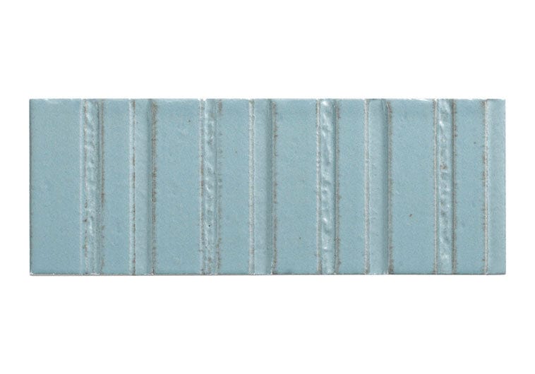 Sarmento Celdor 3x8 Linear Deco Glossy Porcelain Tile Euro Glass