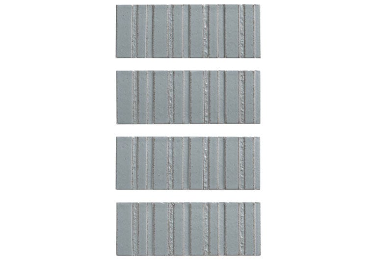 Sarmento Jillene 3x8 Linear Deco Glossy Porcelain Tile Euro Glass