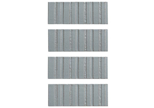 Sarmento Jillene 3x8 Linear Deco Glossy Porcelain Tile Euro Glass