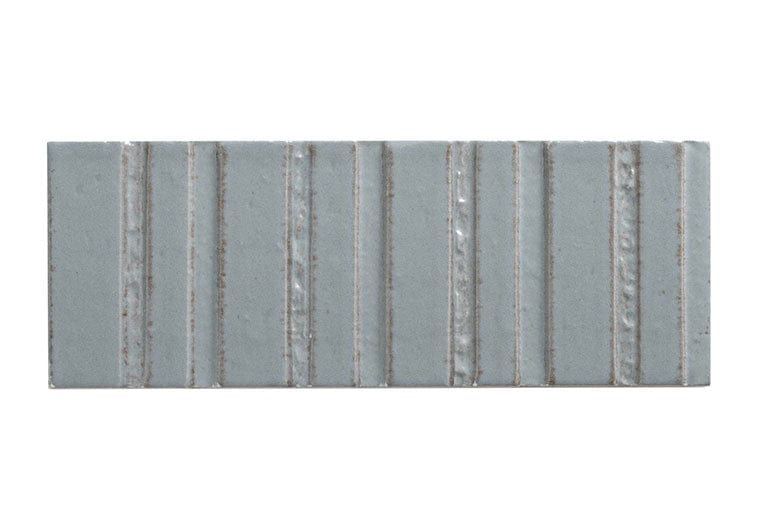 Sarmento Jillene 3x8 Linear Deco Glossy Porcelain Tile Euro Glass