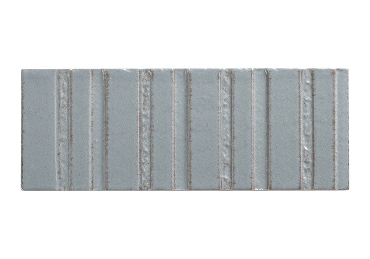 Sarmento Jillene 3x8 Linear Deco Glossy Porcelain Tile Euro Glass