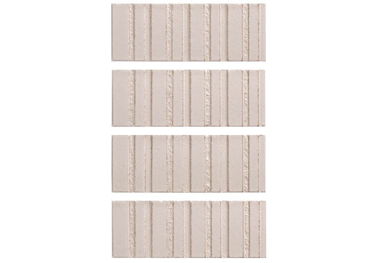 Sarmento Perpetual 3x8 Linear Deco Glossy Porcelain Tile Euro Glass