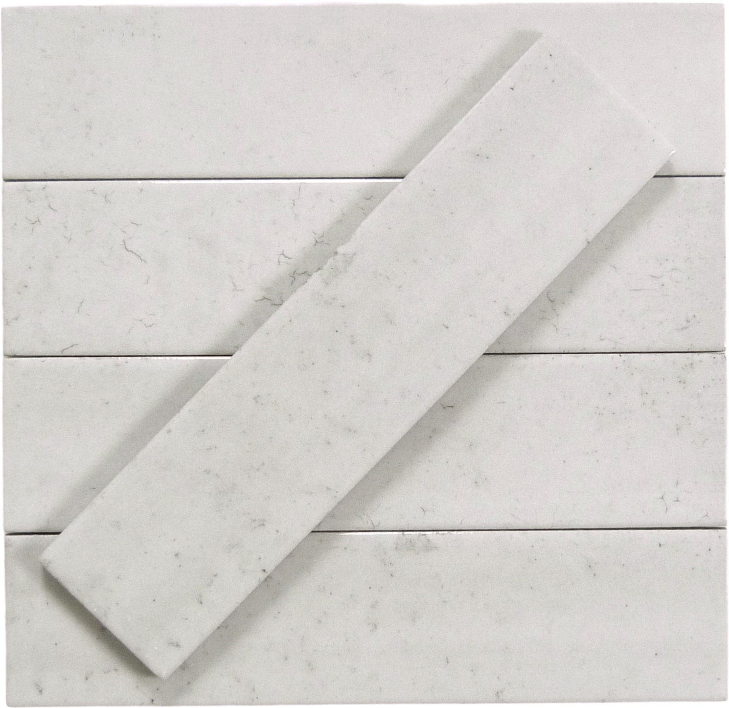 Seattle Brick White 2x10 Glossy Porcelain Tile | Oasis Tile