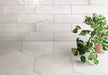 Seattle Brick White 2x10 Glossy Porcelain Tile Euro Glass