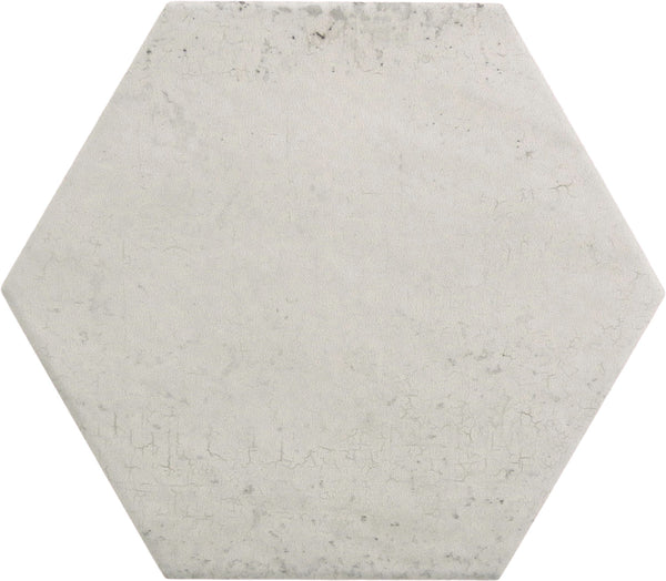 Seattle Hexagon White 9x10 Matte Porcelain Tile | Oasis Tile