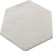 Seattle Hexagon White 9x10 Matte Porcelain Tile Euro Glass