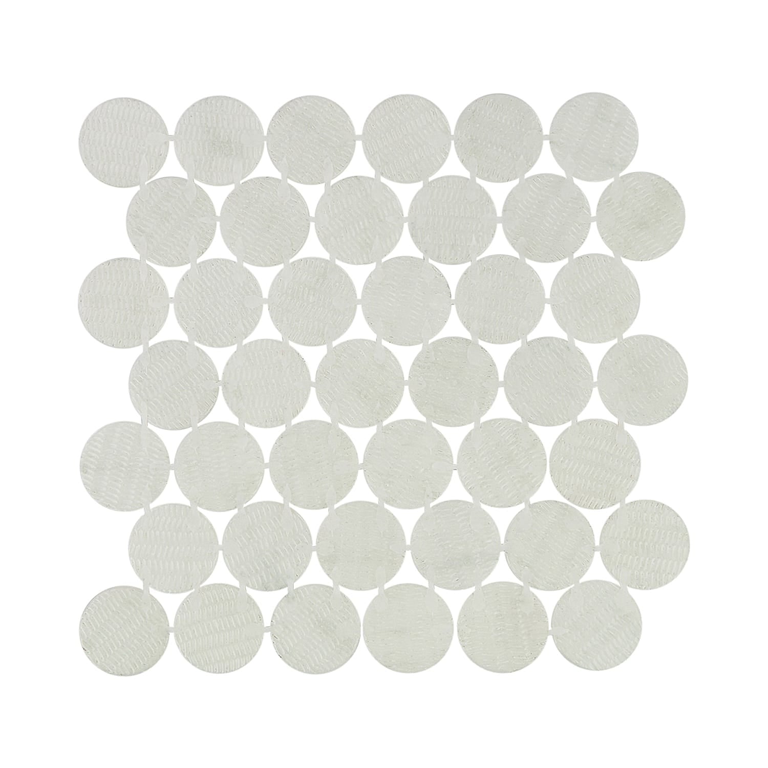 Kotilo Moonshell 2-Inch Round Recycled Glass Mosaic Tile Euro Glass