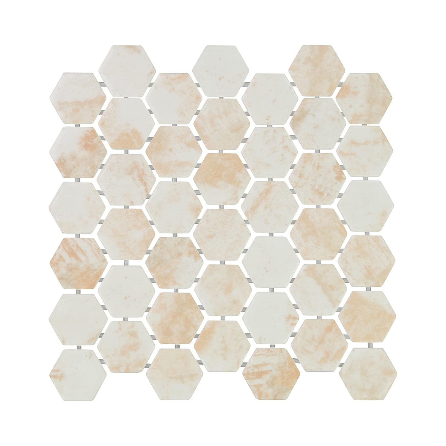 Verismo Forno 2-Inch Hexagon Recycled Glass Mosaic Tile Euro Glass