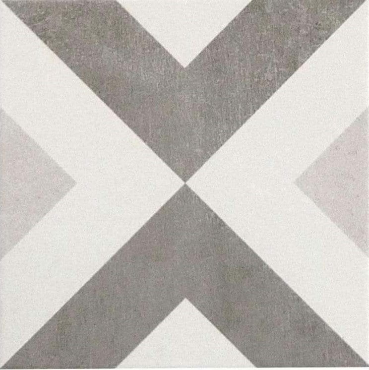 Retro Neuve V-Cut 8x8 Matte Porcelain Tile Euro Glass