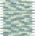 Jewel Dusk Grey Uniform Brick Glossy/Frosted and Iridescent Glass Tile Euro Glass