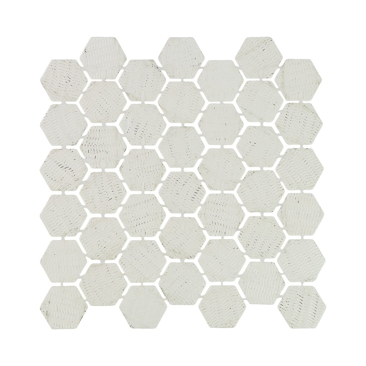 Verismo Brunito 2-Inch Hexagon Recycled Glass Mosaic Tile Euro Glass