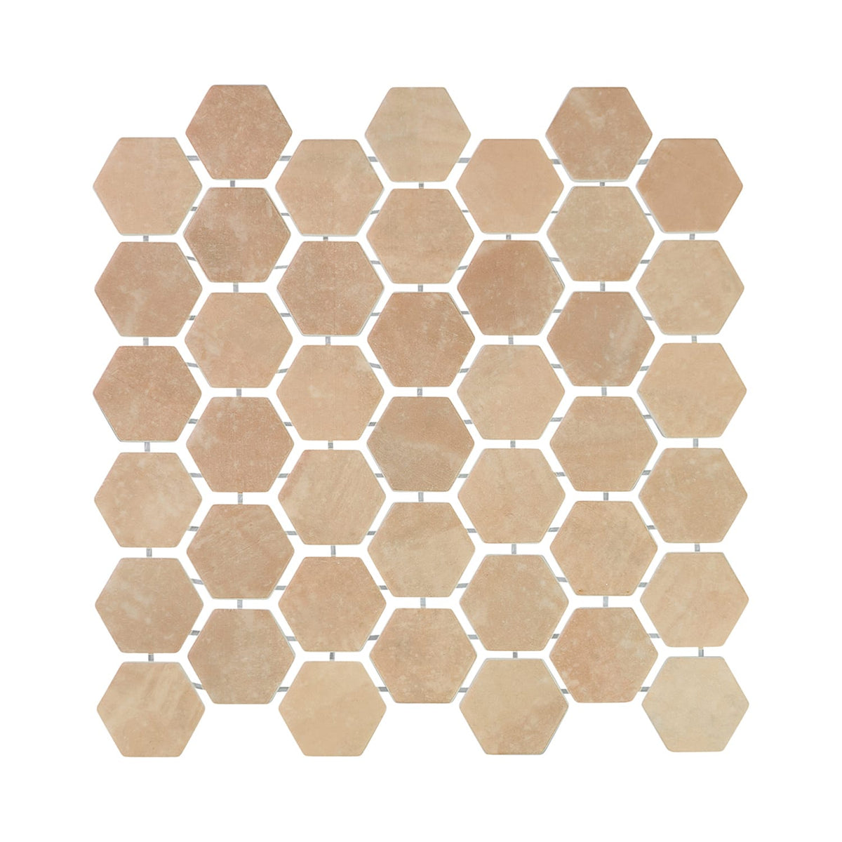 Verismo Terre 2-Inch Hexagon Recycled Glass Mosaic Tile Euro Glass