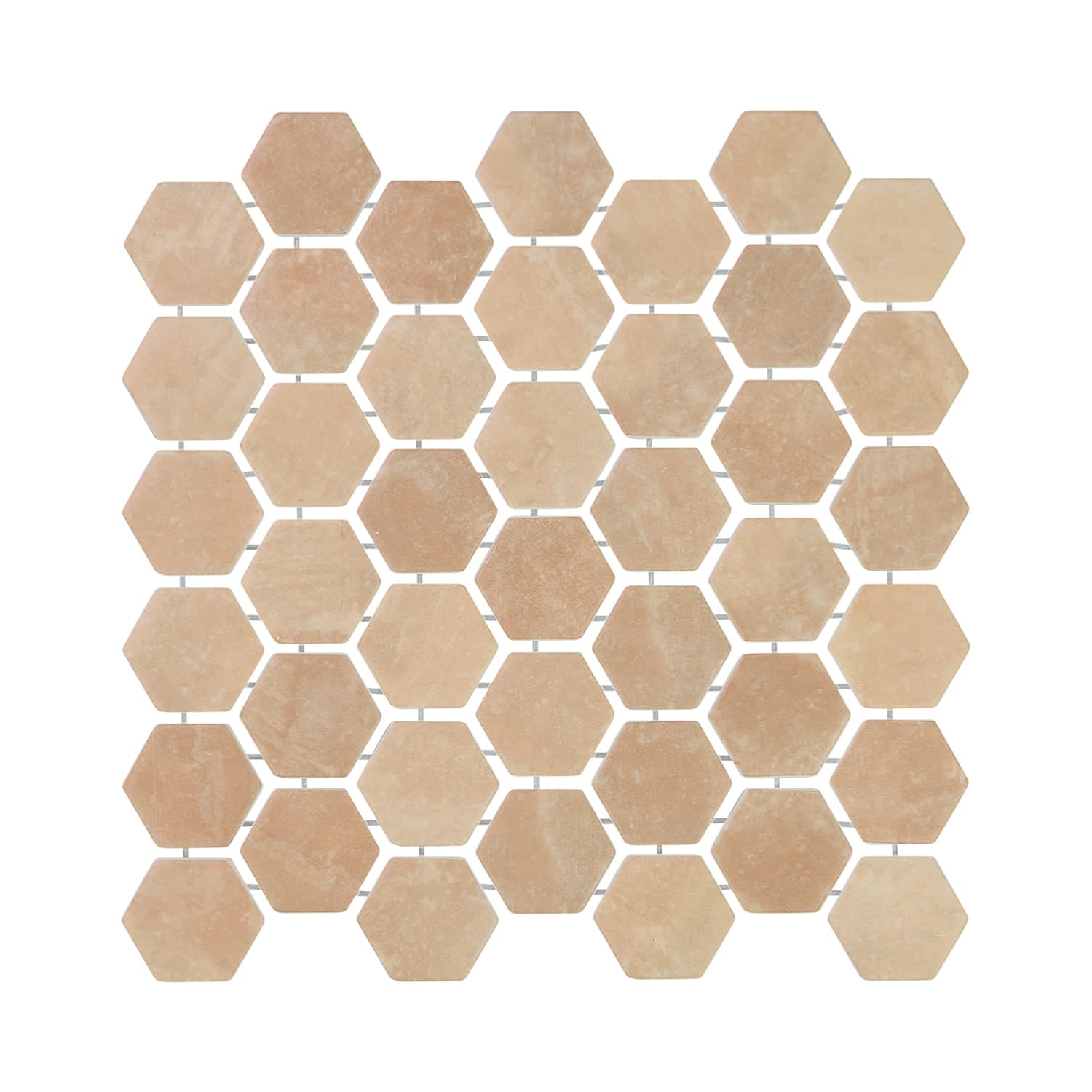 Verismo Terre 2-Inch Hexagon Recycled Glass Mosaic Tile Euro Glass