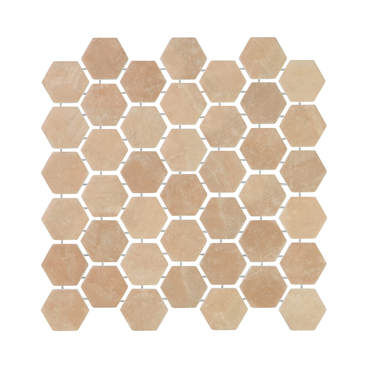 Verismo Terre 2-Inch Hexagon Recycled Glass Mosaic Tile Euro Glass
