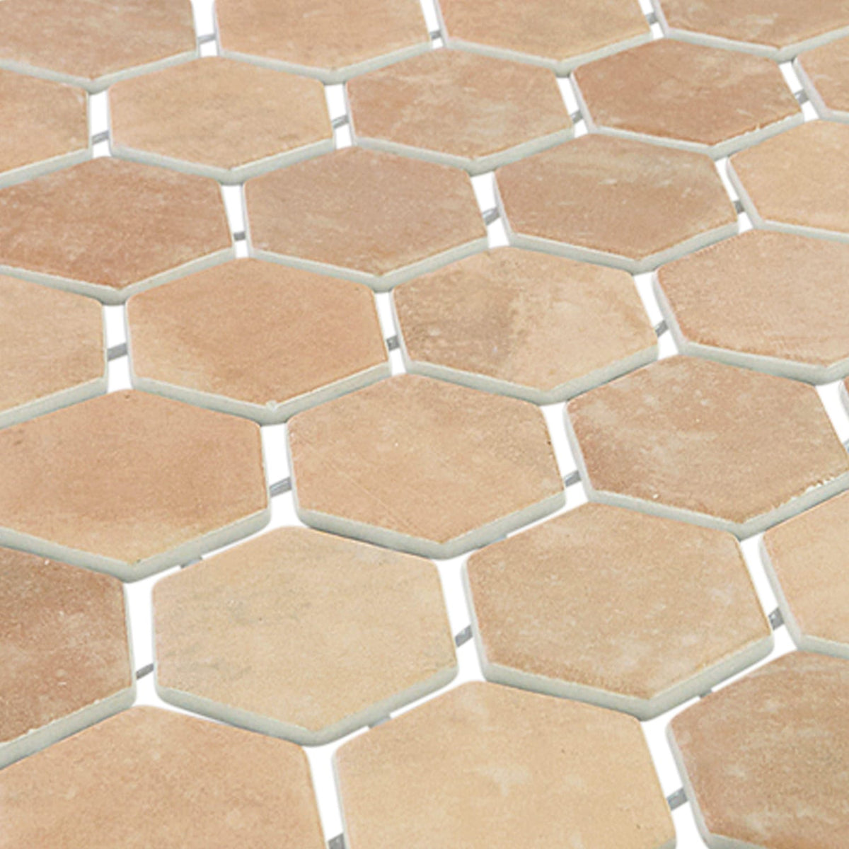 Verismo Terre 2-Inch Hexagon Recycled Glass Mosaic Tile Euro Glass
