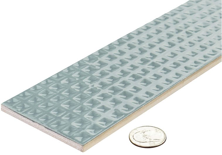 Wafer Benne 3x12 Glossy Ceramic Tile Euro Glass