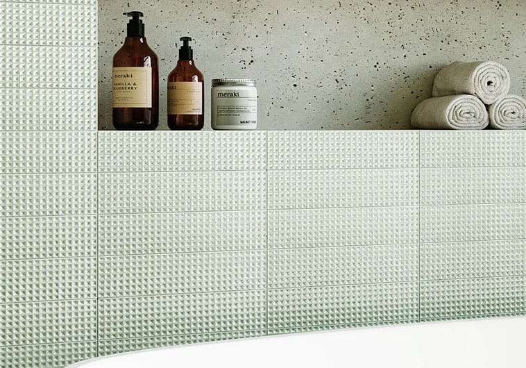 Wafer Teya 3x12 Glossy Ceramic Tile Euro Glass