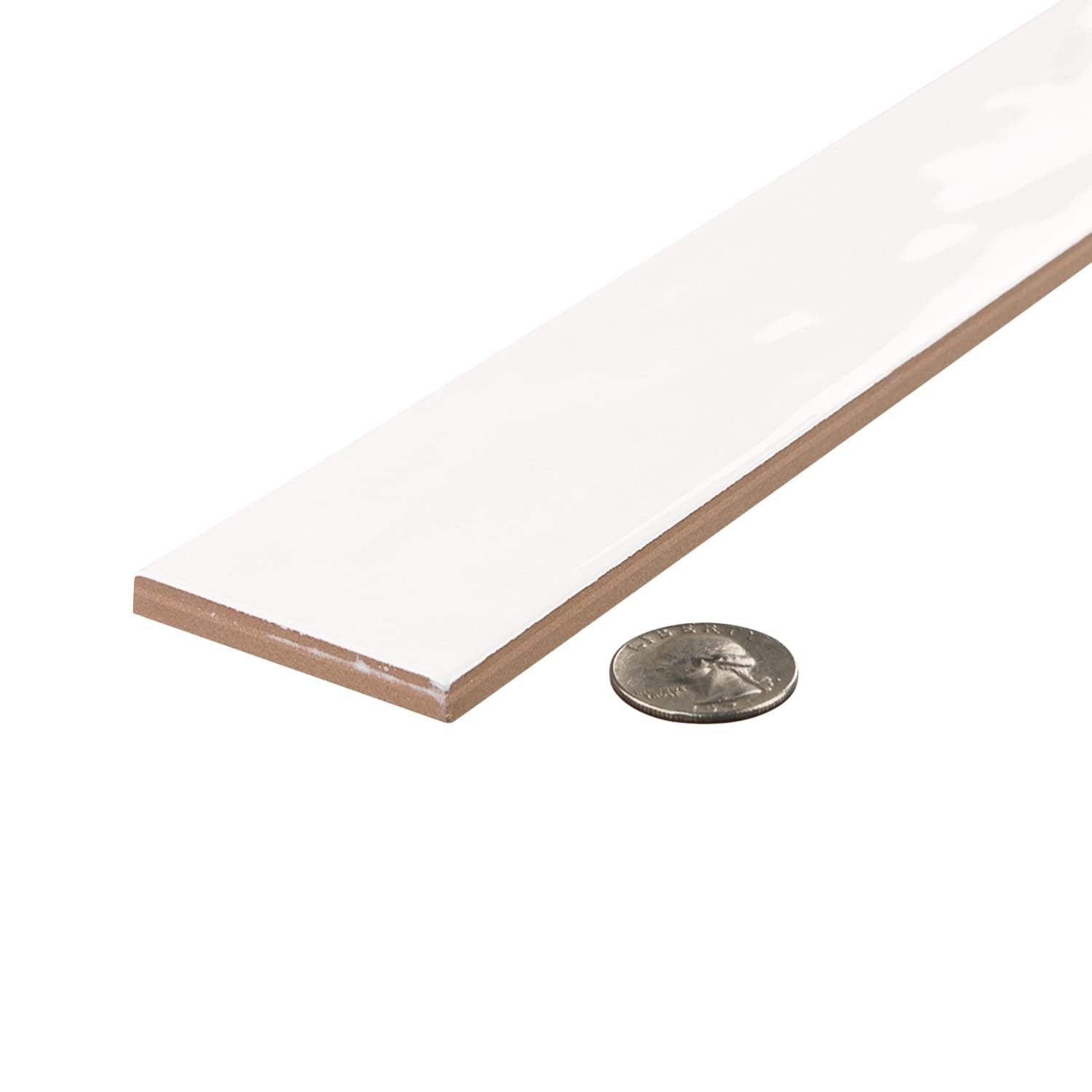 Xenia Neige 2 x 12 Glossy Ceramic Tile Euro Glass