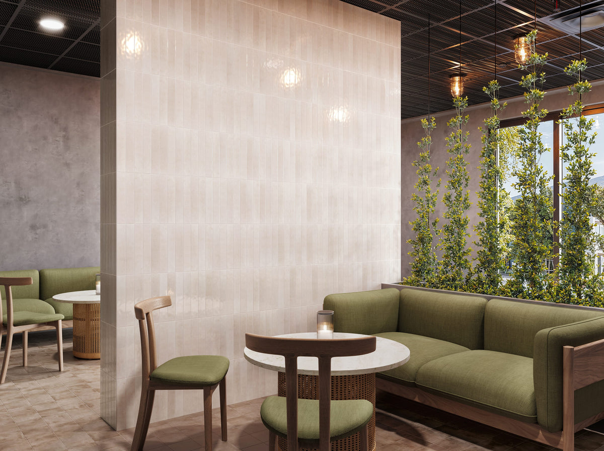 Xenia Sakura 2 x 12 Matte Ceramic Tile Euro Glass