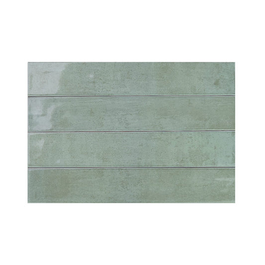 Xenia Verdoro 2 x 12 Glossy Ceramic Tile Euro Glass