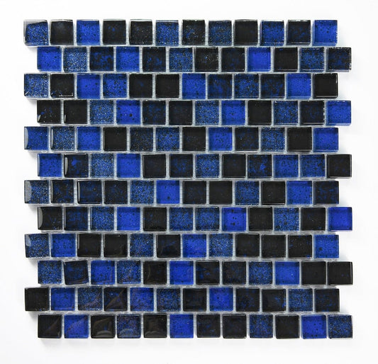 Crystal Blueberry 1x1 Brick Glass Tile Fusion