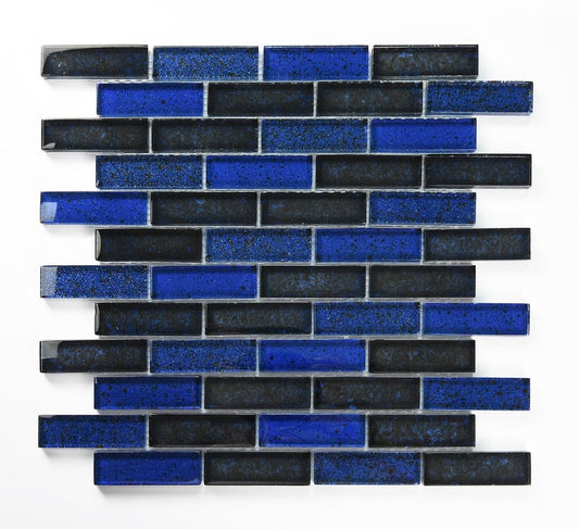 Crystal Blueberry 1x3 Brick Glass Tile Fusion